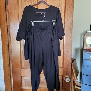 Amazon 3XL Womens 2 Piece Pajamas Sets Summer Sleepwear Short‎ Sleeve Top